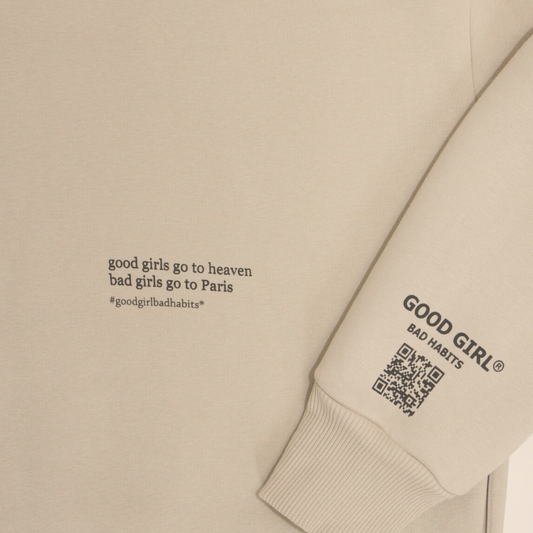Hoodie "BAD GIRLS GO TO PARIS" - Pink GOOD GIRL BAD HABITS