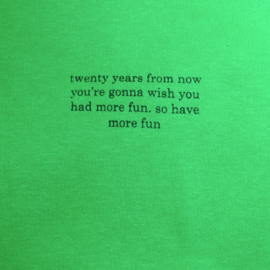 Crop Hoodie "TWENTY YEARS FROM NOW" - Weiss GOOD GIRL BAD HABITS