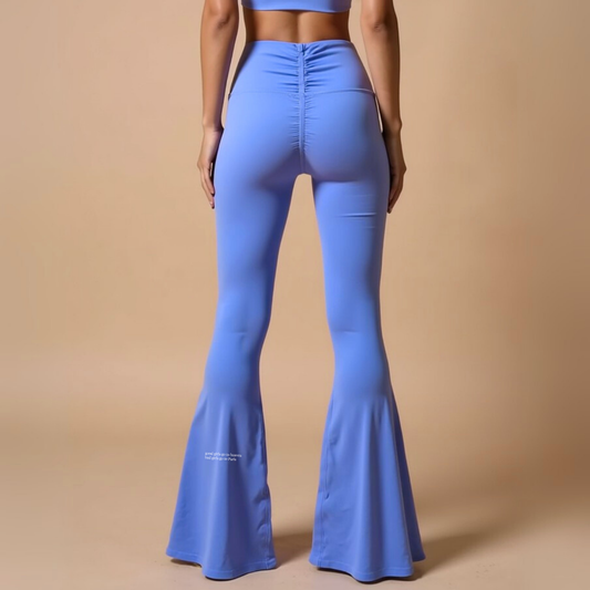 High-Waist Flared Leggings - "BAD GIRLS GO TO PARIS" GOOD GIRL BAD HABITS