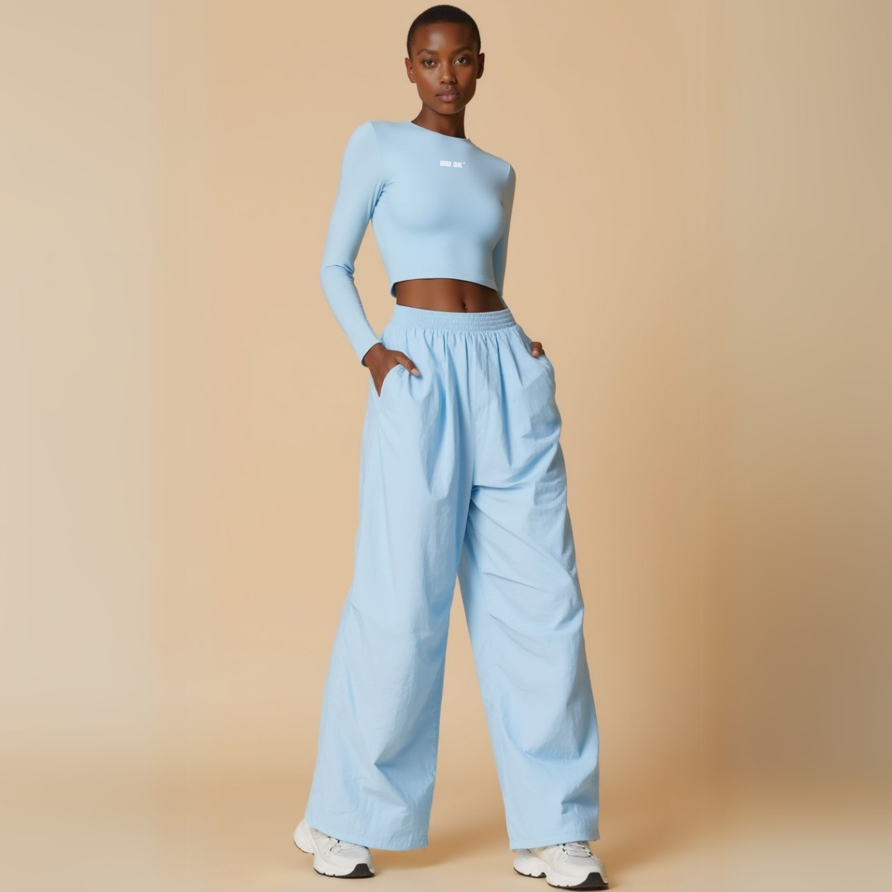 Windbreaker Pants - "BAD GIRLS GO TO PARIS" GOOD GIRL BAD HABITS