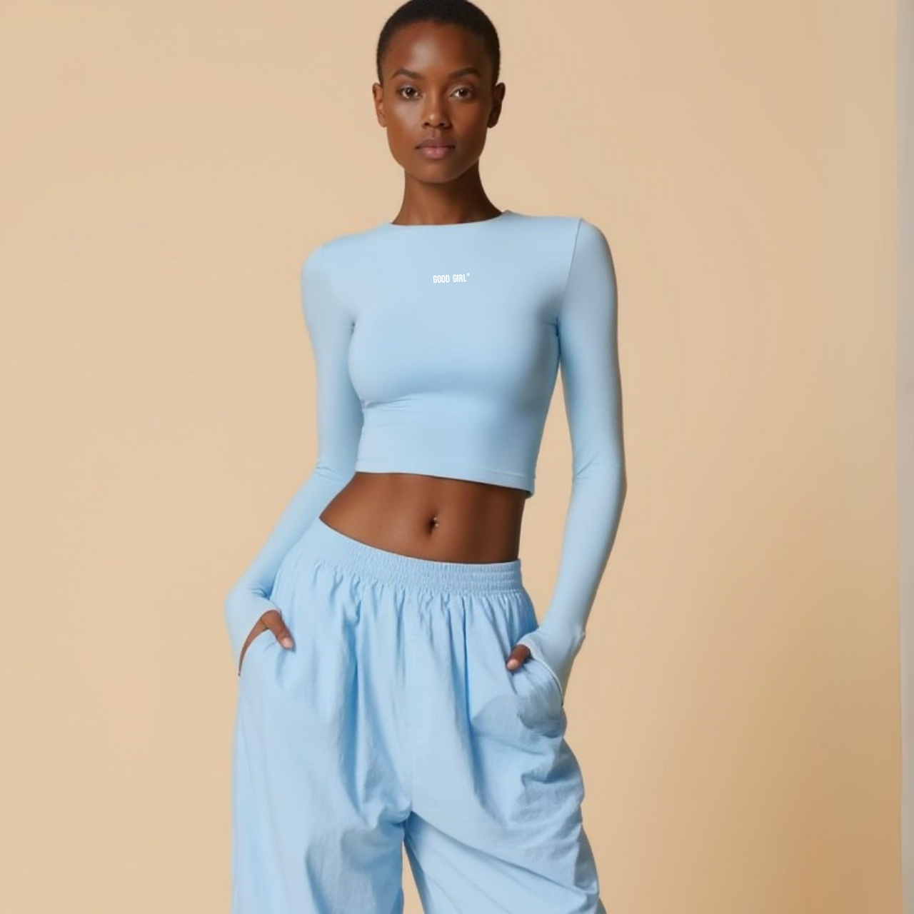 Longsleeve Crop Top – GOOD GIRL® - BAD HABITS - Braun GOOD GIRL BAD HABITS