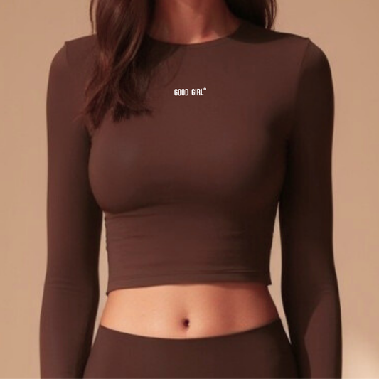 Longsleeve Crop Top – GOOD GIRL® - BAD HABITS - Braun GOOD GIRL BAD HABITS