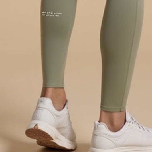 High-Waist Leggings – "BAD GIRLS GO TO PARIS" GOOD GIRL BAD HABITS