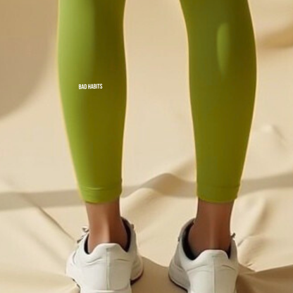Leggings "BAD HABITS" Green GOOD GIRL BAD HABITS