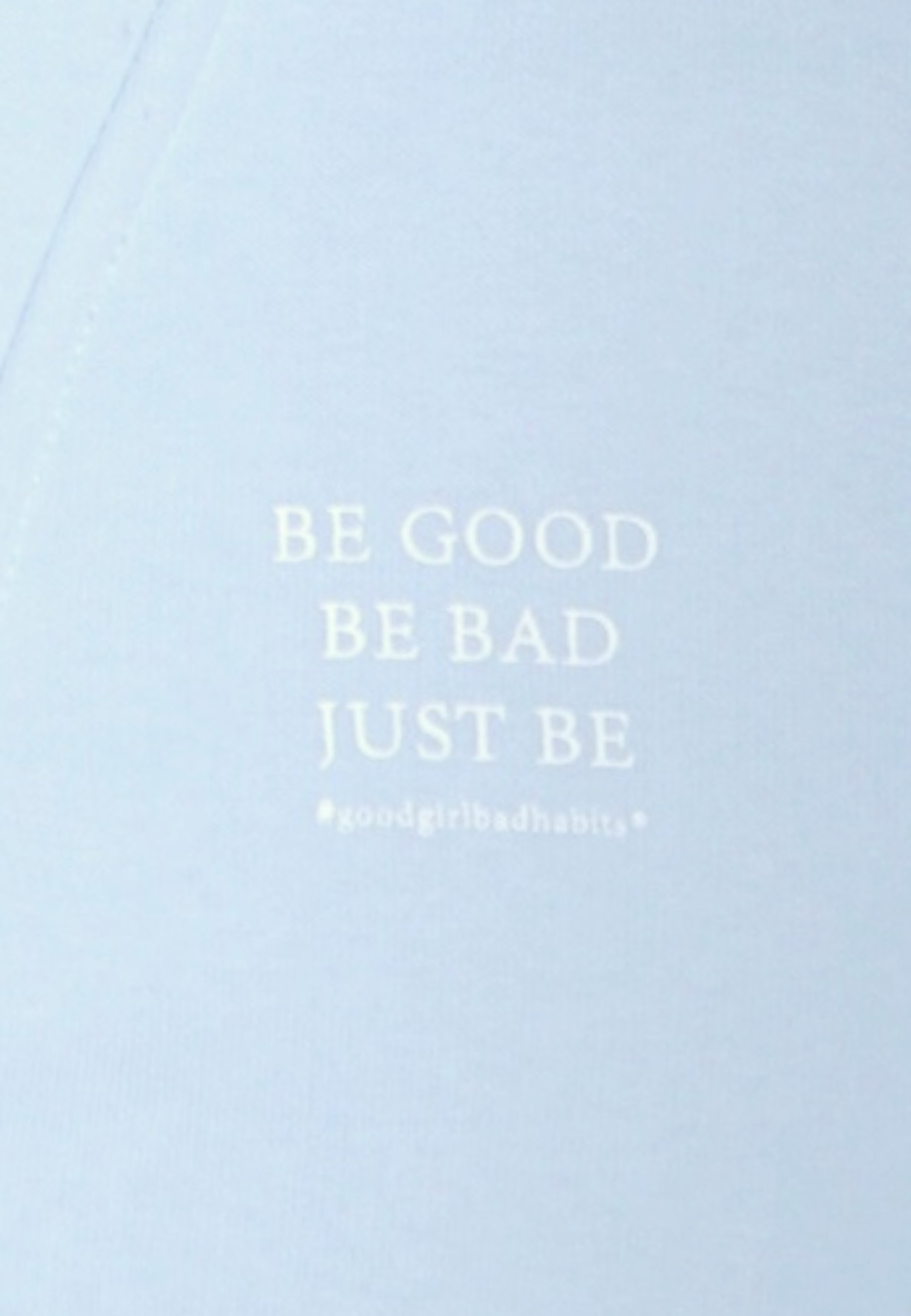 KAMULAU Half Zip Sweat Hellblau GOOD GIRL BAD HABITS