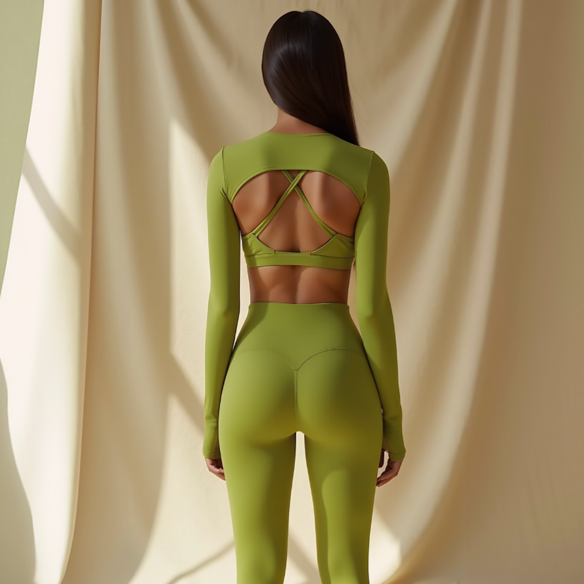 2-in-1 Longsleeve Top Green GOOD GIRL BAD HABITS