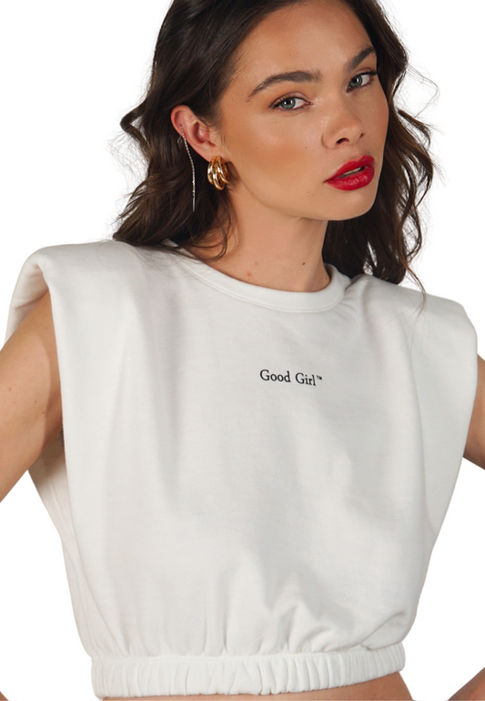 LAURA Printed Tee Weiss GOOD GIRL BAD HABITS