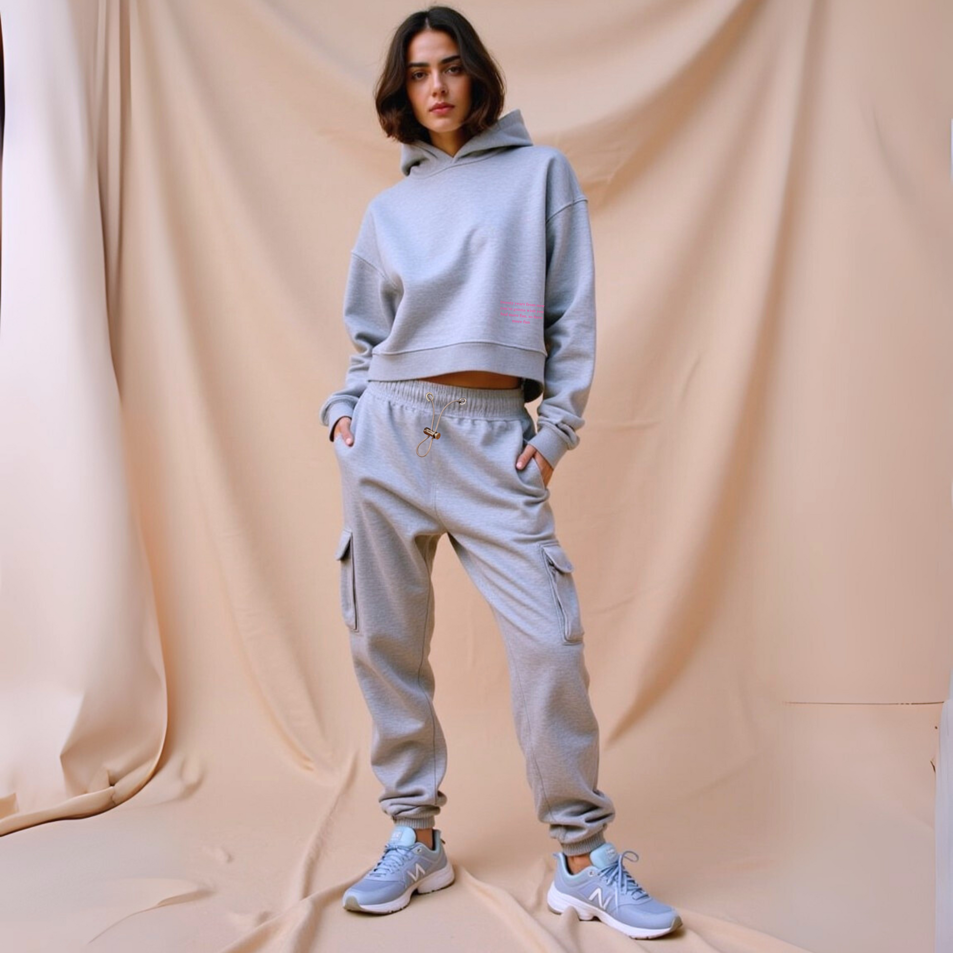 Jogger "MENTAL HEALTH" - Weiss GOOD GIRL BAD HABITS