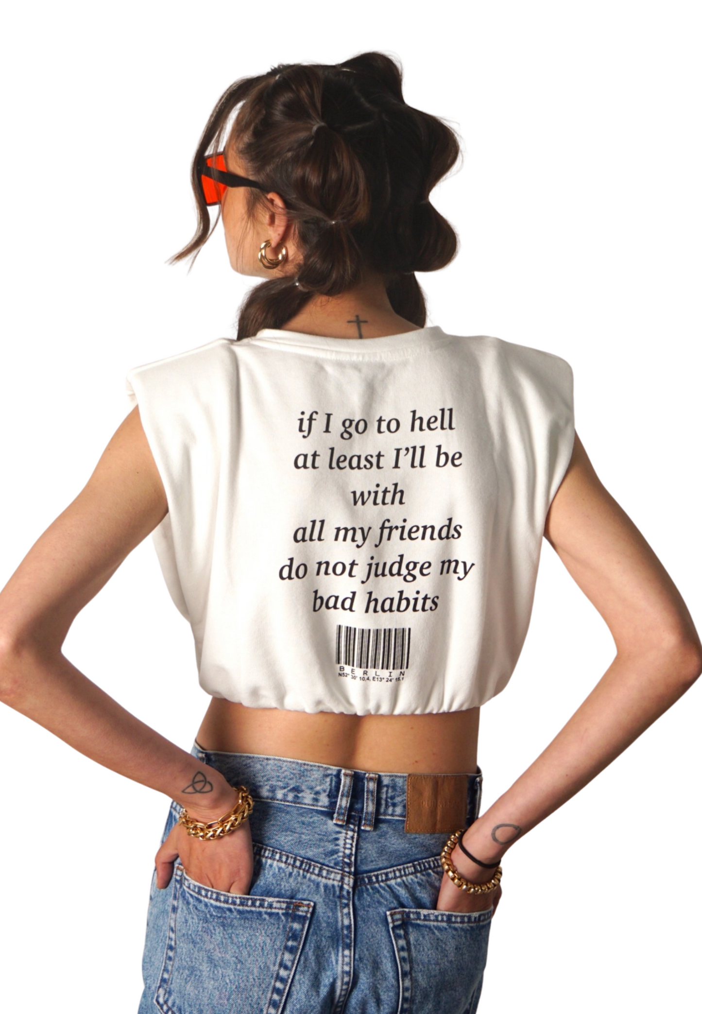 LAURA Printed Tee Weiss GOOD GIRL BAD HABITS