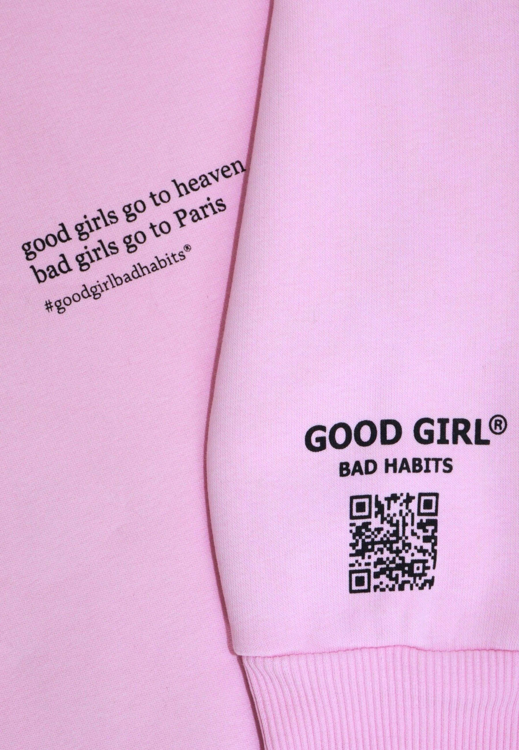 KRYMMY Hoodie Pink GOOD GIRL BAD HABITS