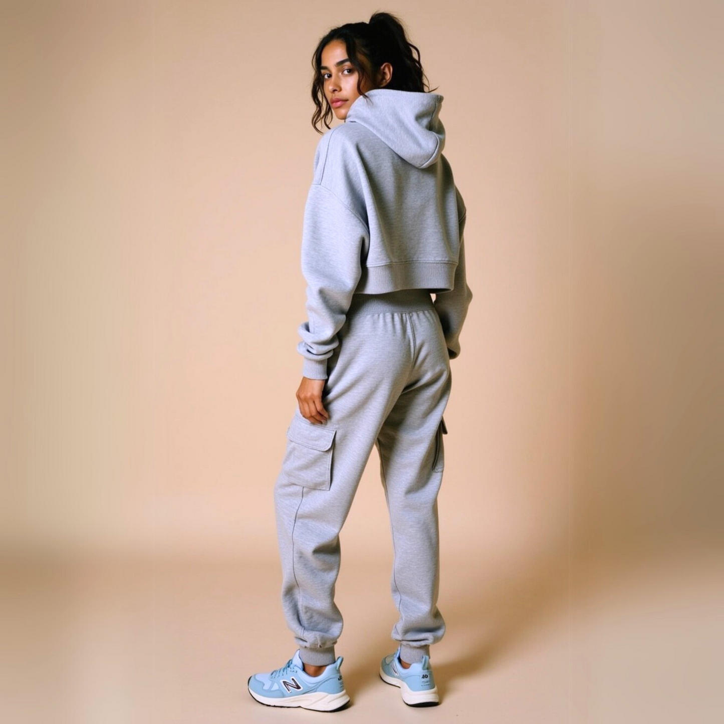 Crop Hoodie "TWENTY YEARS FROM NOW" - Weiss GOOD GIRL BAD HABITS