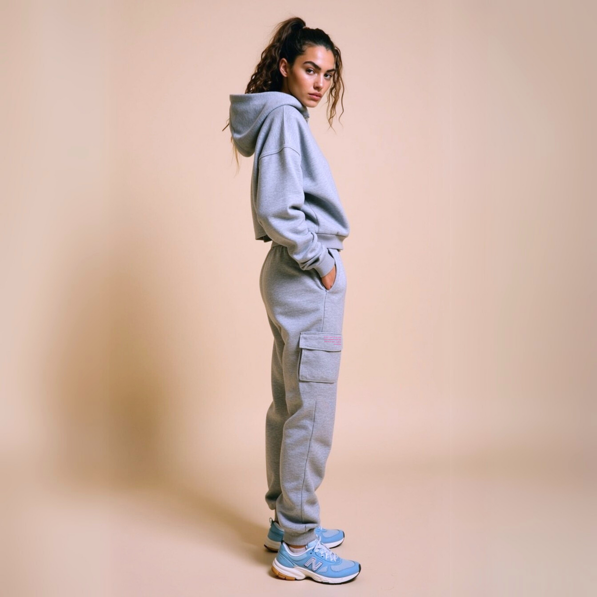 Crop Hoodie "TWENTY YEARS FROM NOW" - Weiss GOOD GIRL BAD HABITS