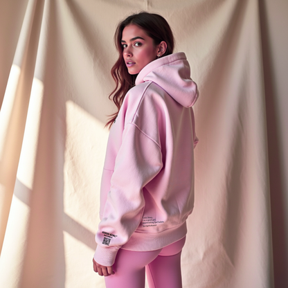 Hoodie mit Reißverschluss "Look Mom" - Pink GOOD GIRL BAD HABITS