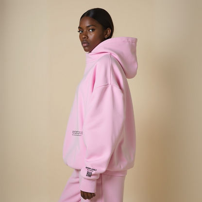 Hoodie "BAD GIRLS GO TO PARIS" - Pink GOOD GIRL BAD HABITS