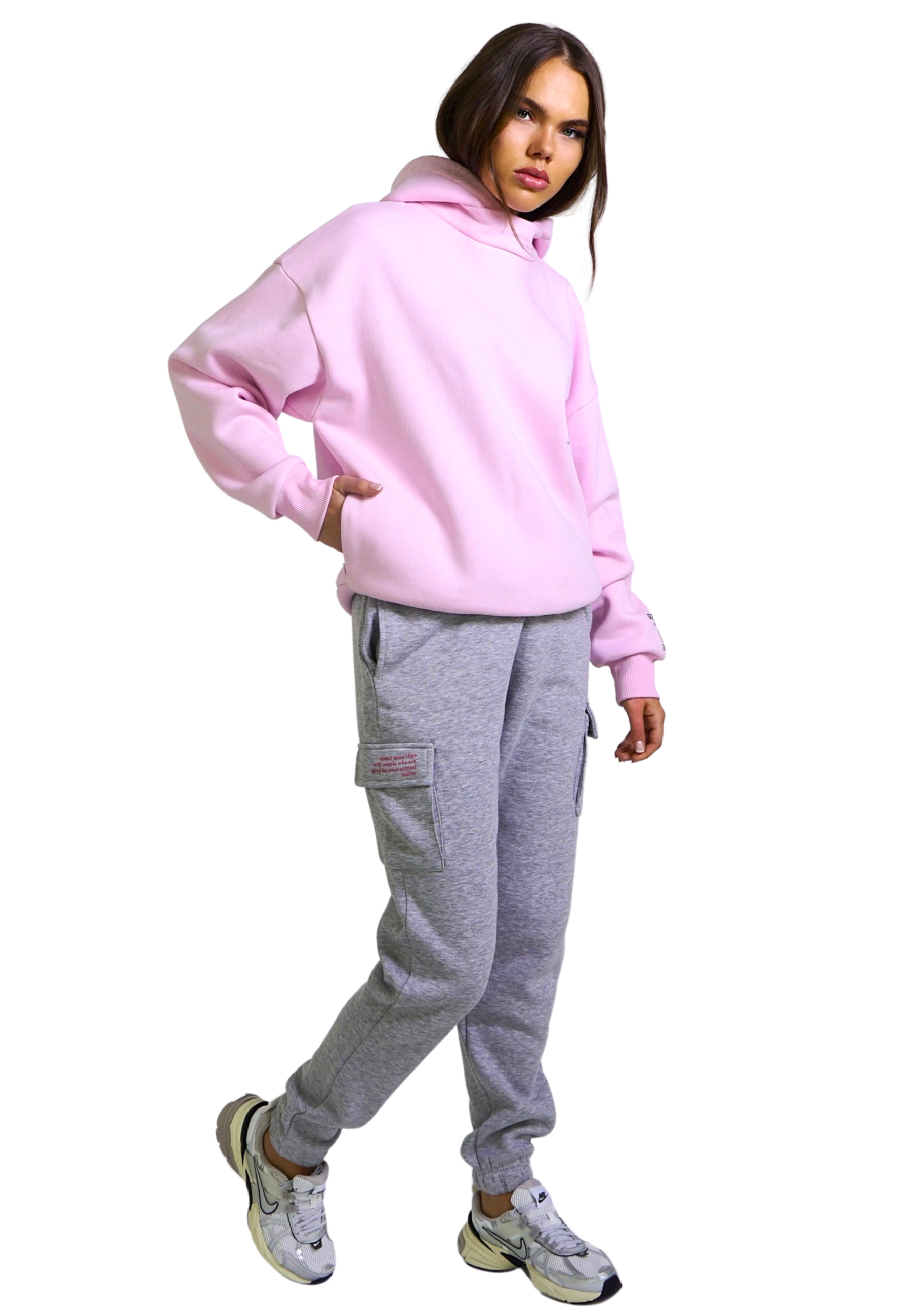 KRYMMY Hoodie Pink GOOD GIRL BAD HABITS