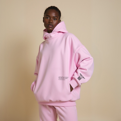 Hoodie "BAD GIRLS GO TO PARIS" - Pink GOOD GIRL BAD HABITS