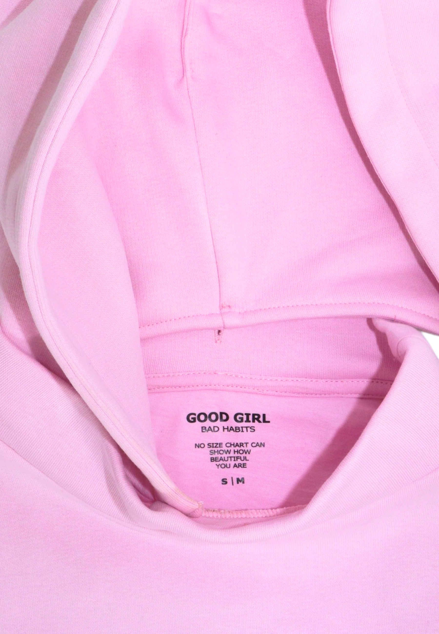 KRYMMY Hoodie Pink GOOD GIRL BAD HABITS