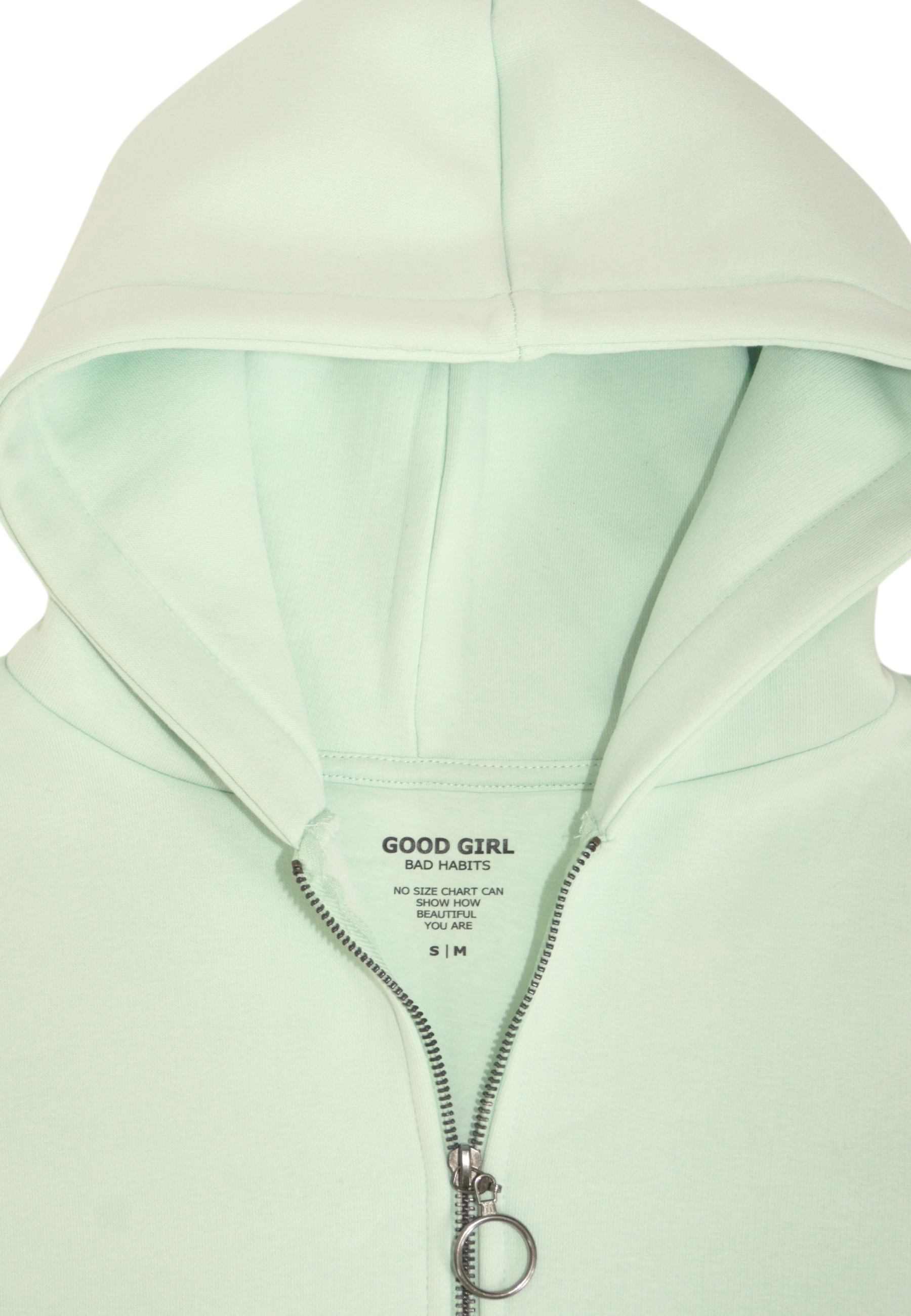 KAINY Sweatjacke Mint GOOD GIRL BAD HABITS