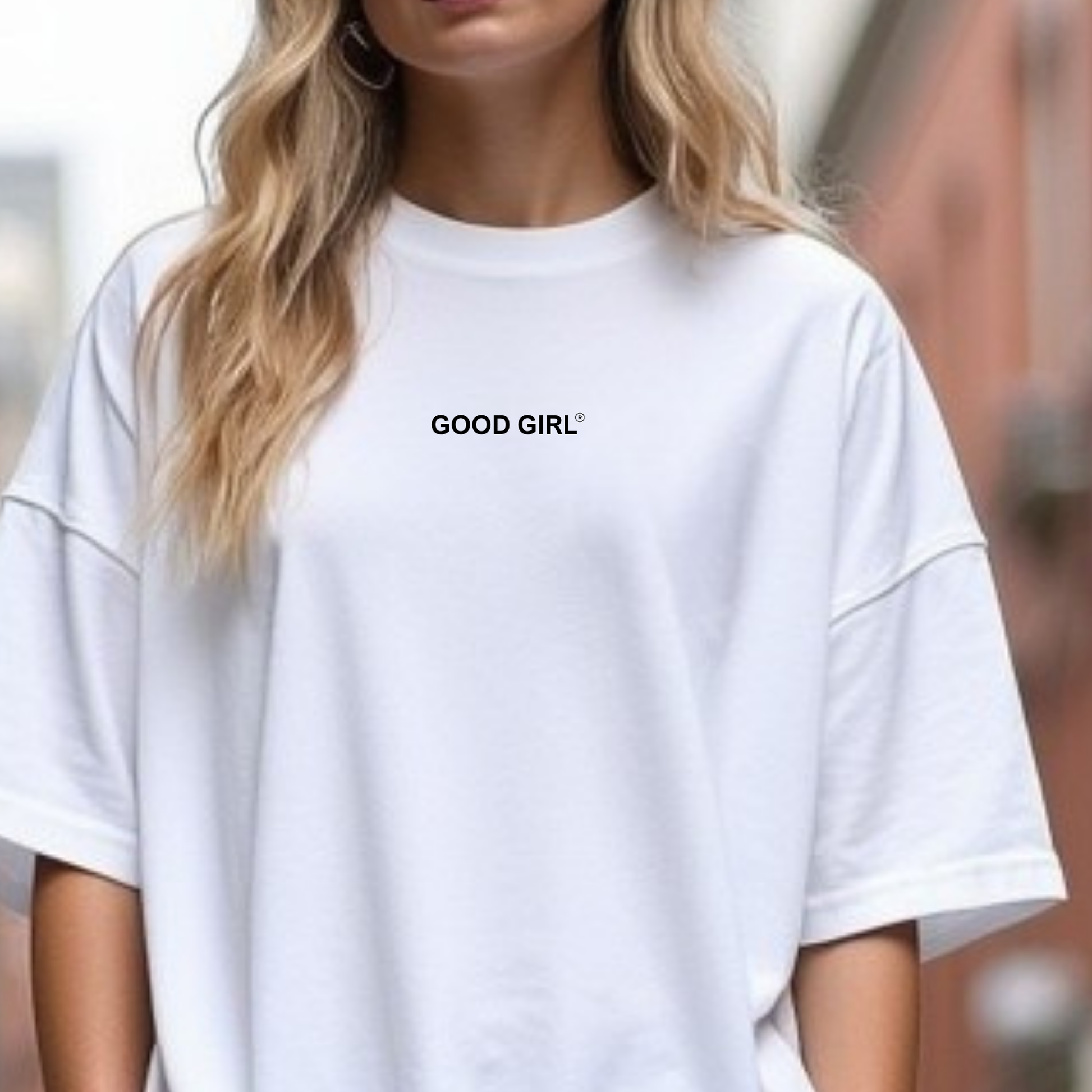 Oversized Statement T-Shirt – GOOD GIRL® -  BAD HABITS Weiss GOOD GIRL BAD HABITS