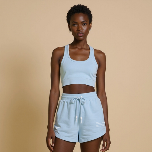 Shorts "VIVACIOUS" Hellblau GOOD GIRL BAD HABITS