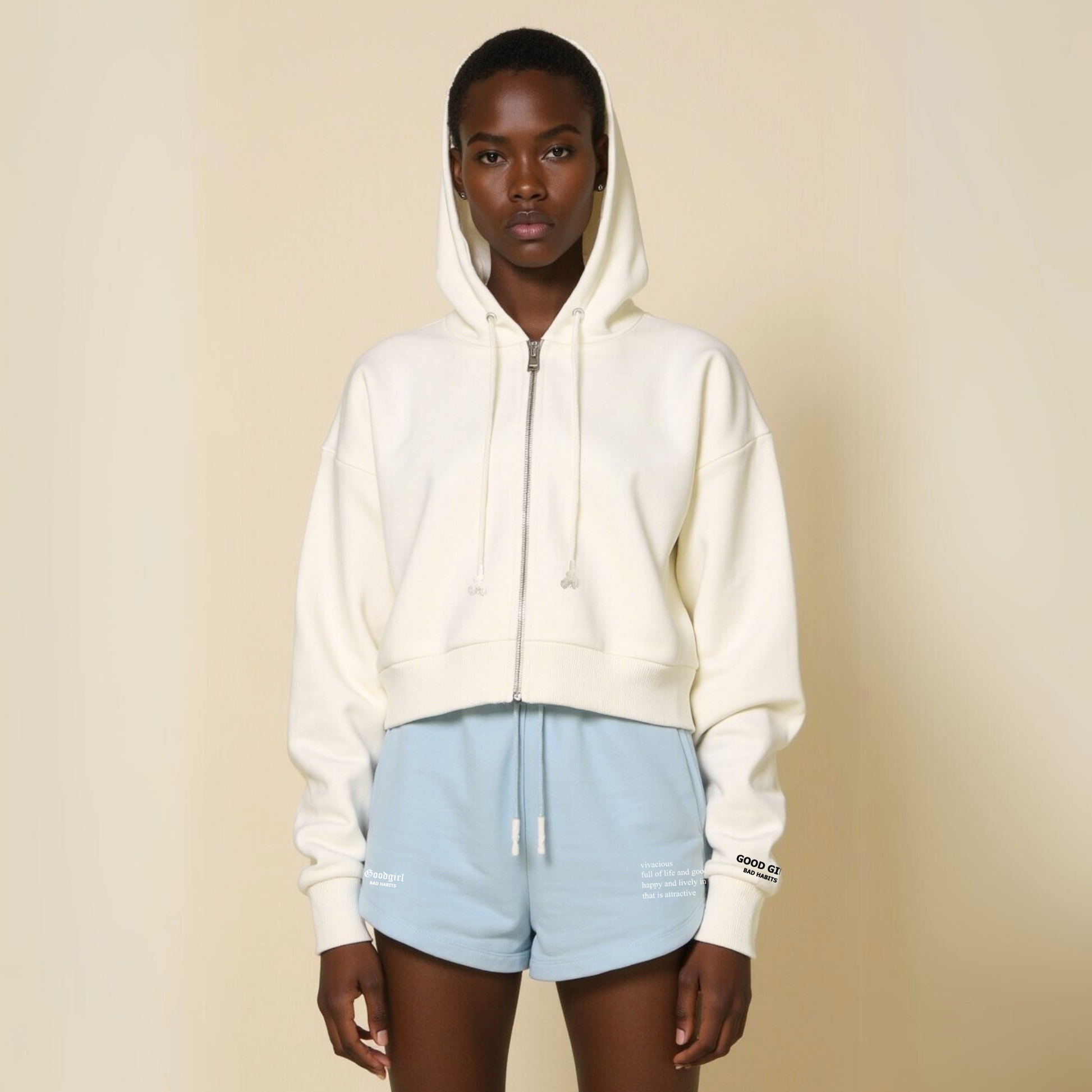 Shorts "VIVACIOUS" Hellblau GOOD GIRL BAD HABITS