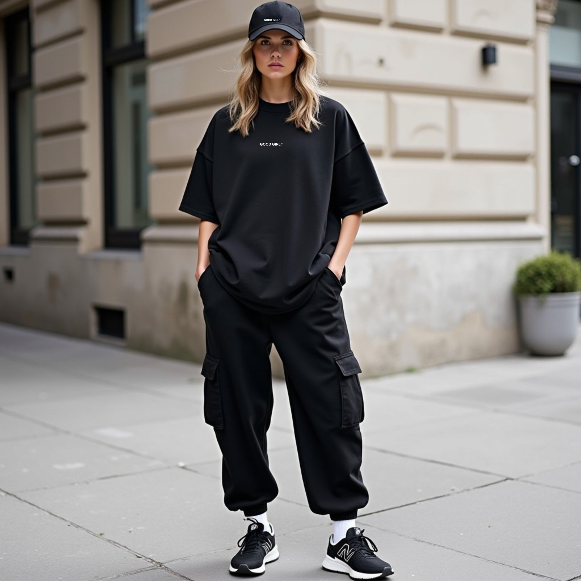 Oversized Statement T-Shirt – GOOD GIRL® -  BAD HABITS Weiss GOOD GIRL BAD HABITS