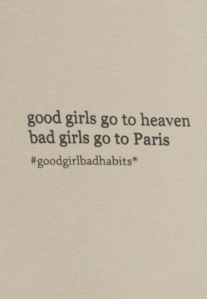 KRYMMY Hoodie Beige GOOD GIRL BAD HABITS