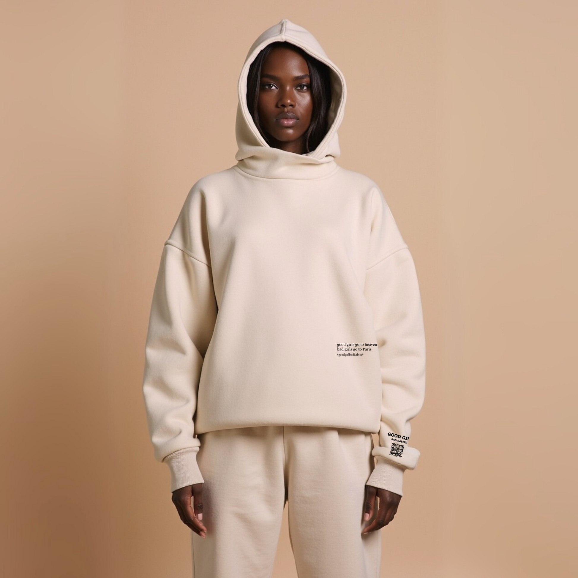 Hoodie "BAD GIRLS GO TO PARIS" - Pink GOOD GIRL BAD HABITS