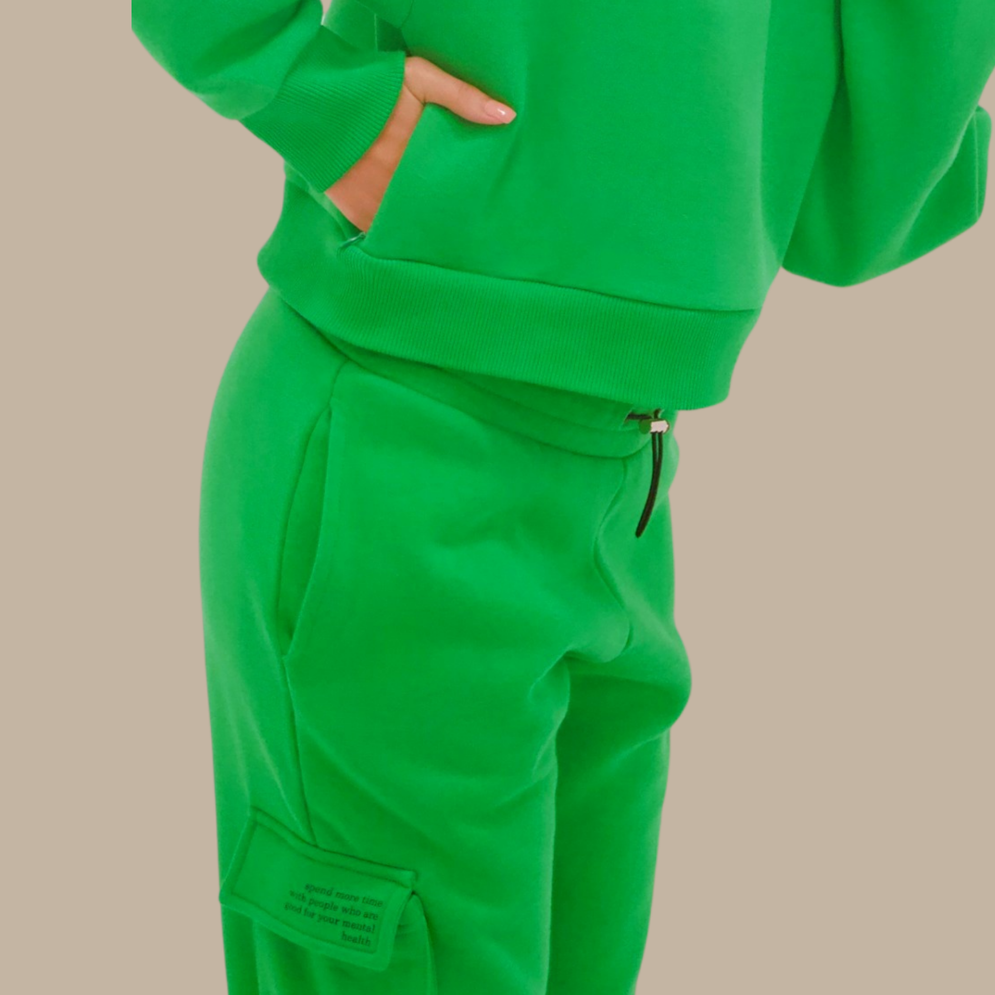 Crop Hoodie "TWENTY YEARS FROM NOW" - Weiss GOOD GIRL BAD HABITS