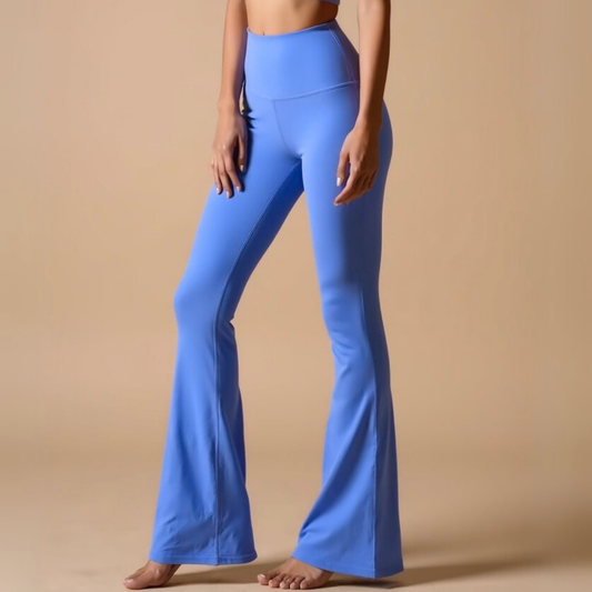High-Waist Flared Leggings - "BAD GIRLS GO TO PARIS" GOOD GIRL BAD HABITS