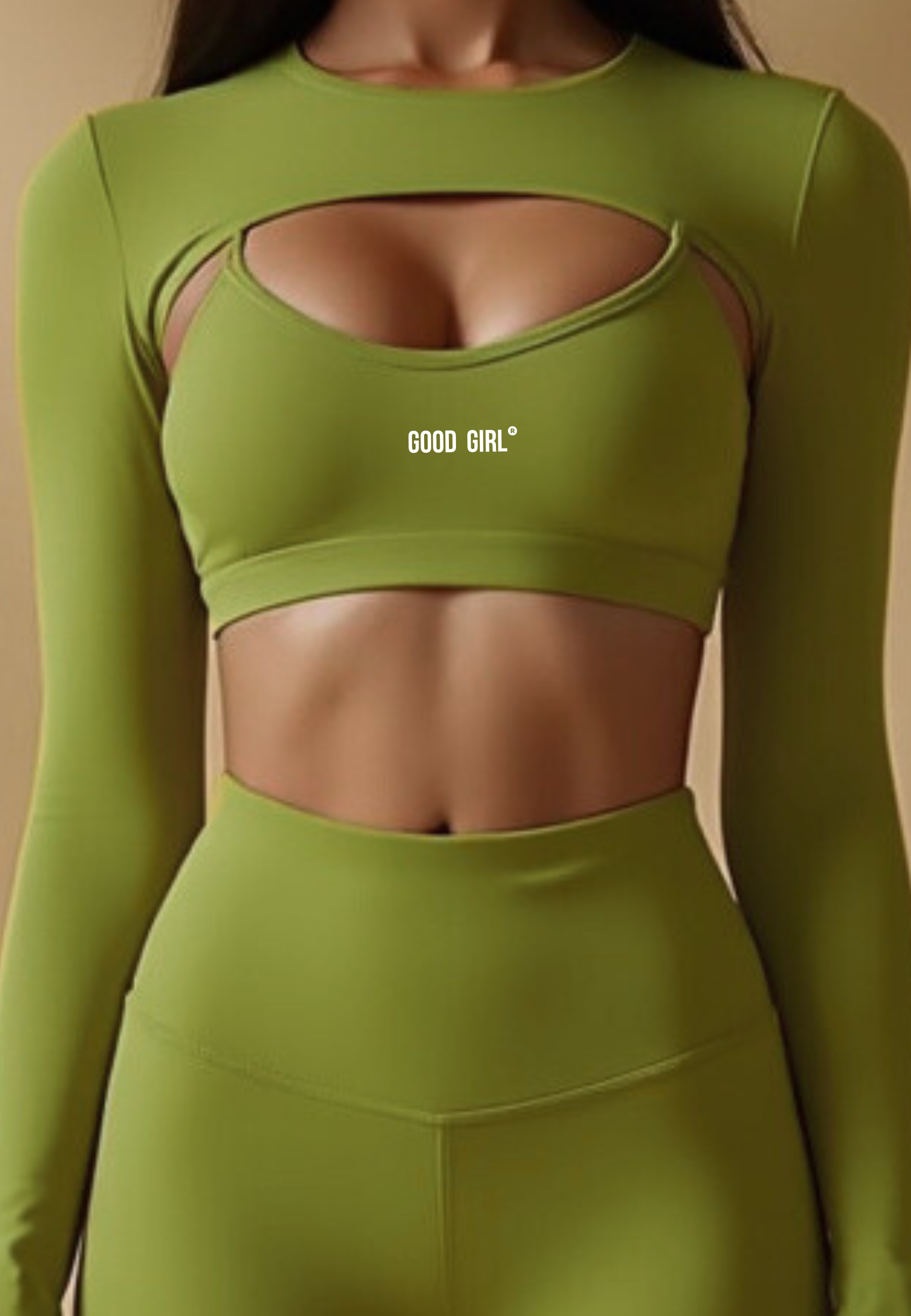 2-in-1 Longsleeve Top Green GOOD GIRL BAD HABITS