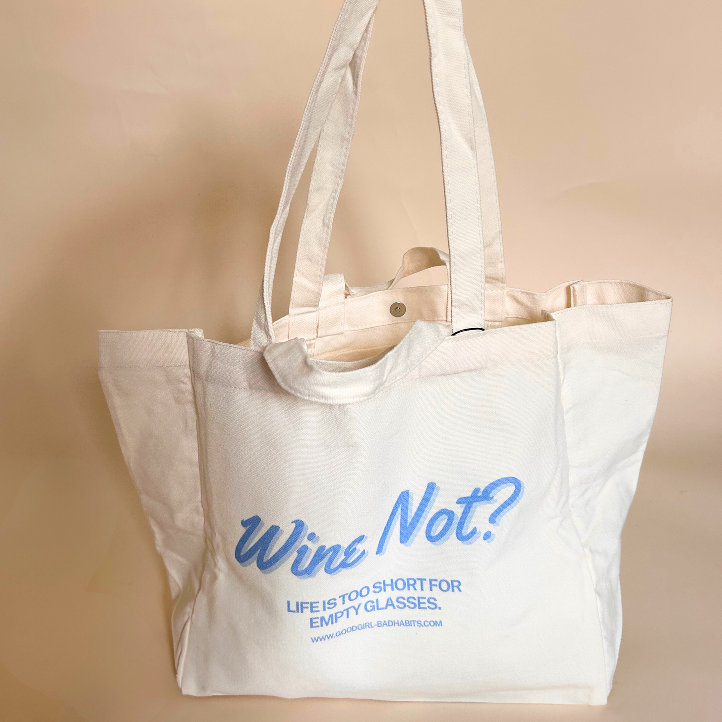 Tote Bag "WINE NOT?" GOOD GIRL BAD HABITS