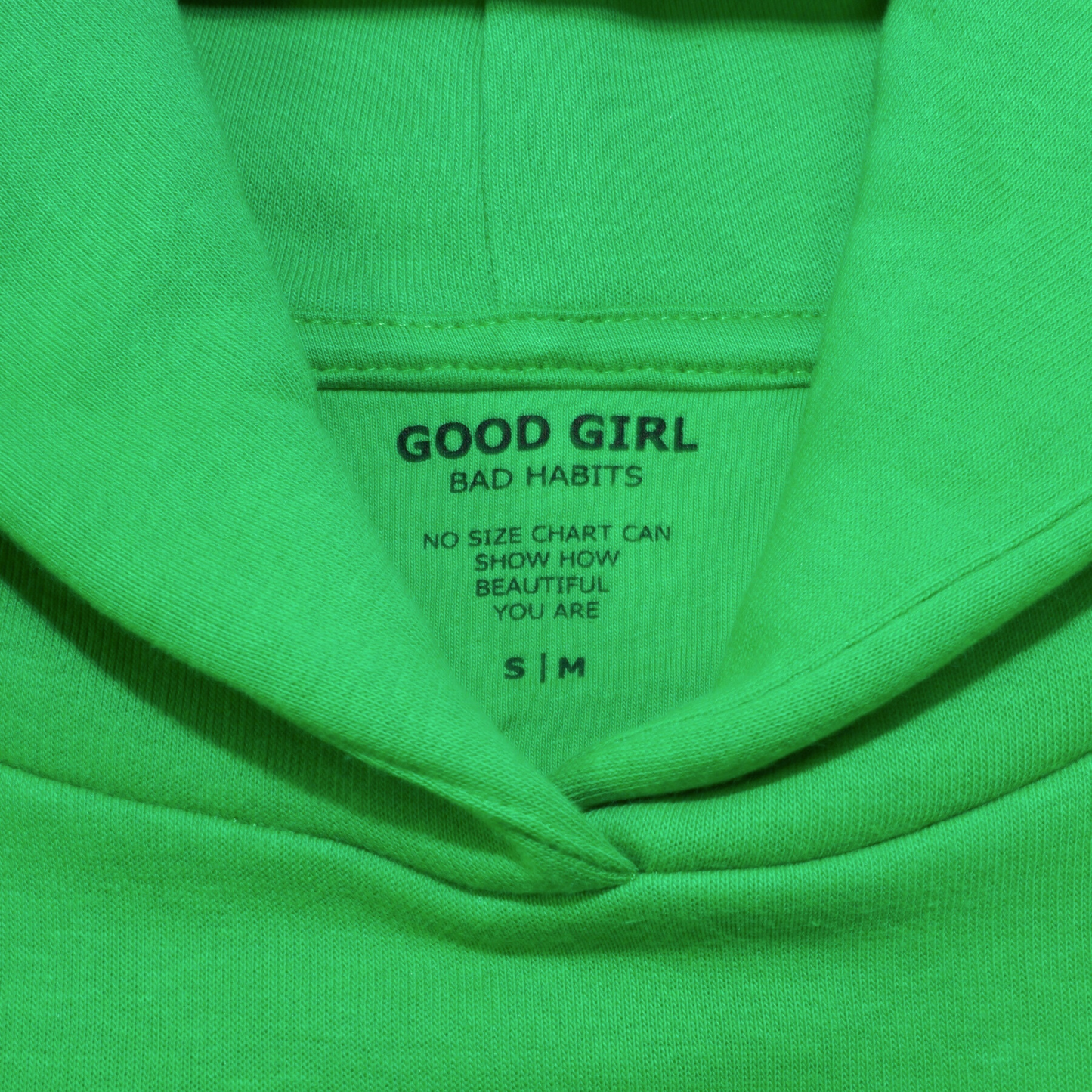 Crop Hoodie "TWENTY YEARS FROM NOW" - Weiss GOOD GIRL BAD HABITS