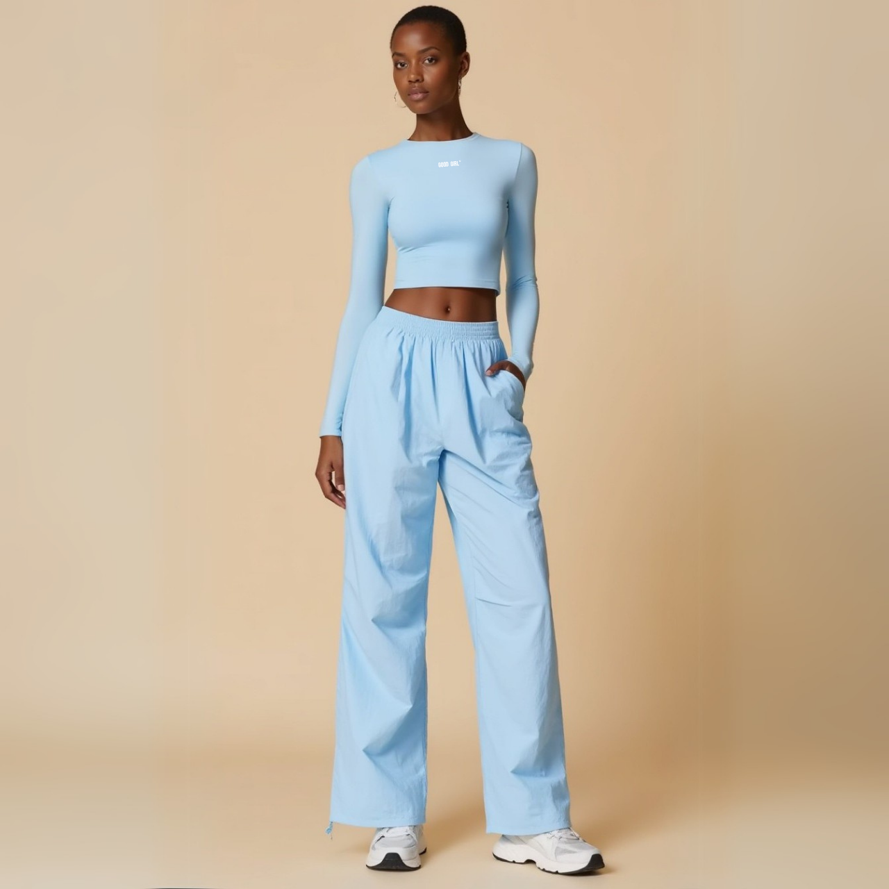 Windbreaker Pants - "BAD GIRLS GO TO PARIS" GOOD GIRL BAD HABITS