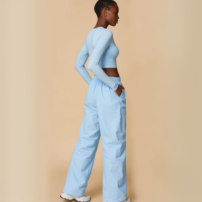 Windbreaker Pants - "BAD GIRLS GO TO PARIS" GOOD GIRL BAD HABITS