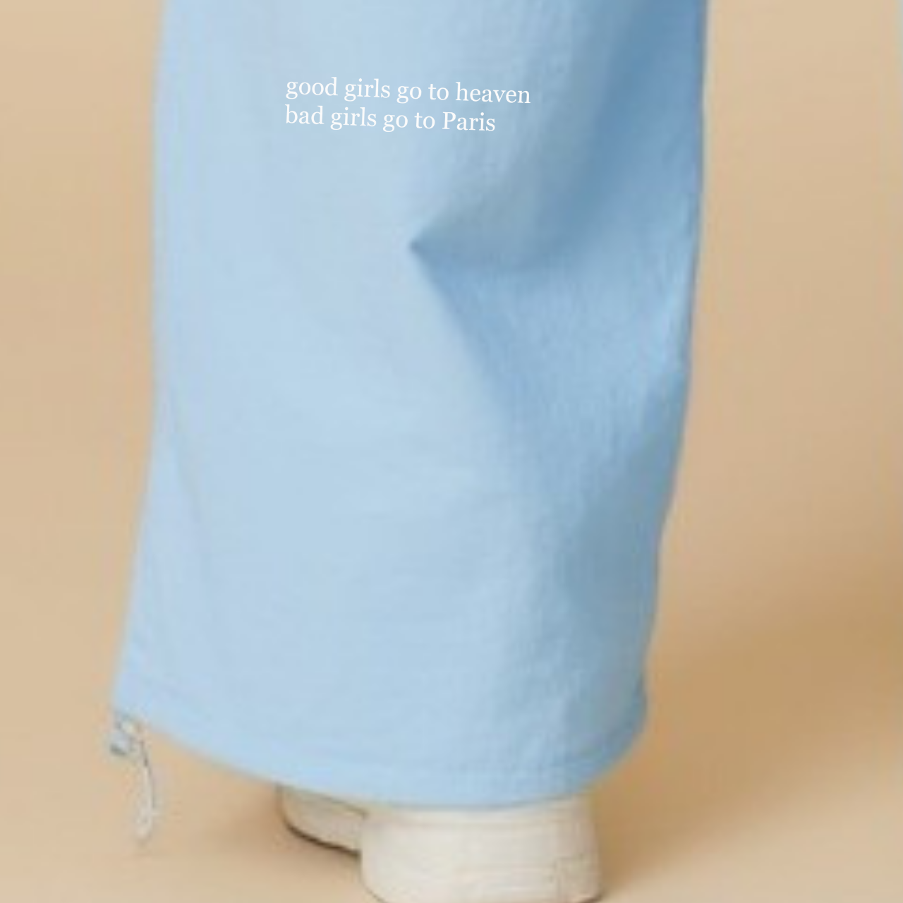 Windbreaker Pants - "BAD GIRLS GO TO PARIS" GOOD GIRL BAD HABITS