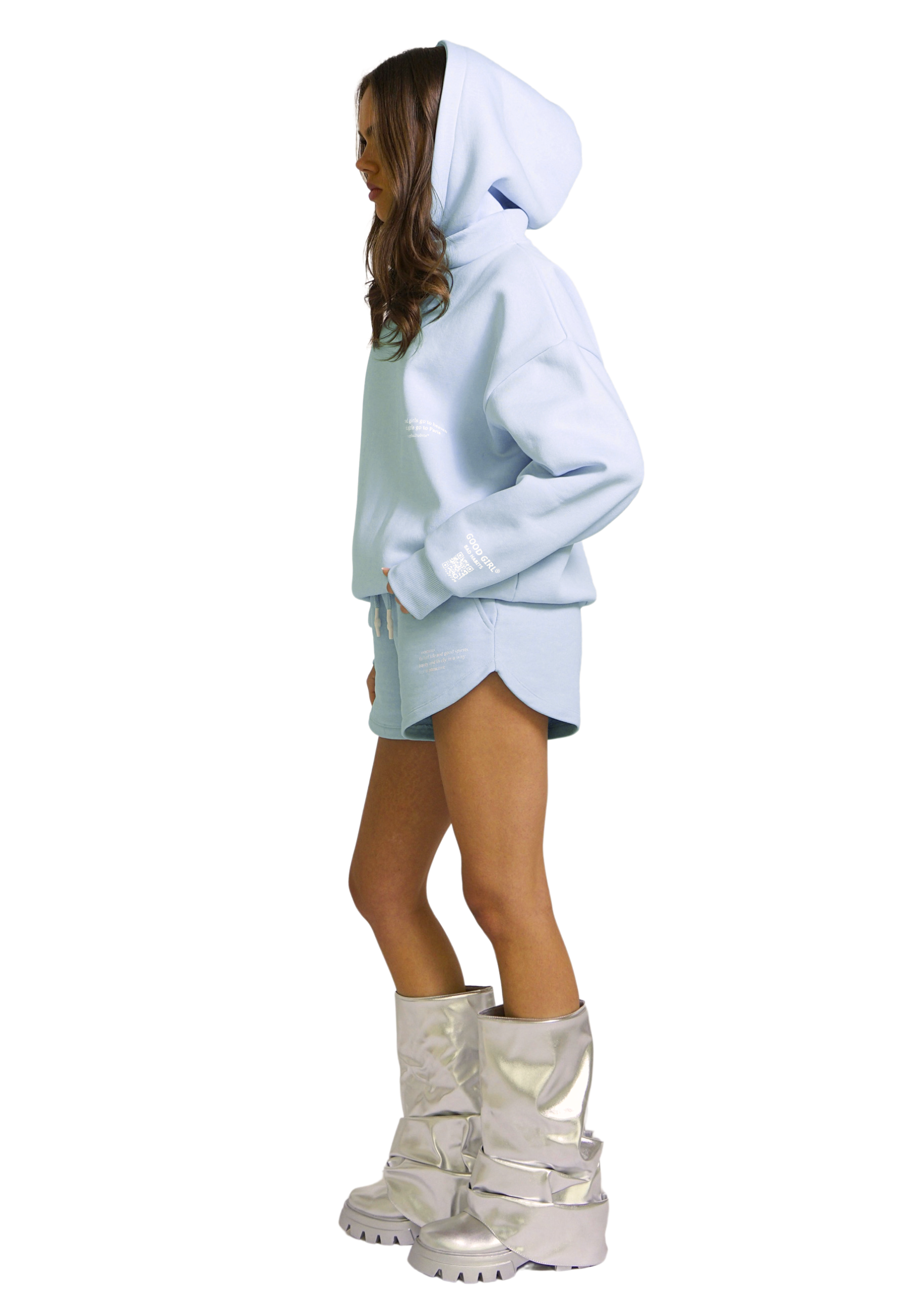 KRYMMY  Hoodie Hellblau GOOD GIRL BAD HABITS