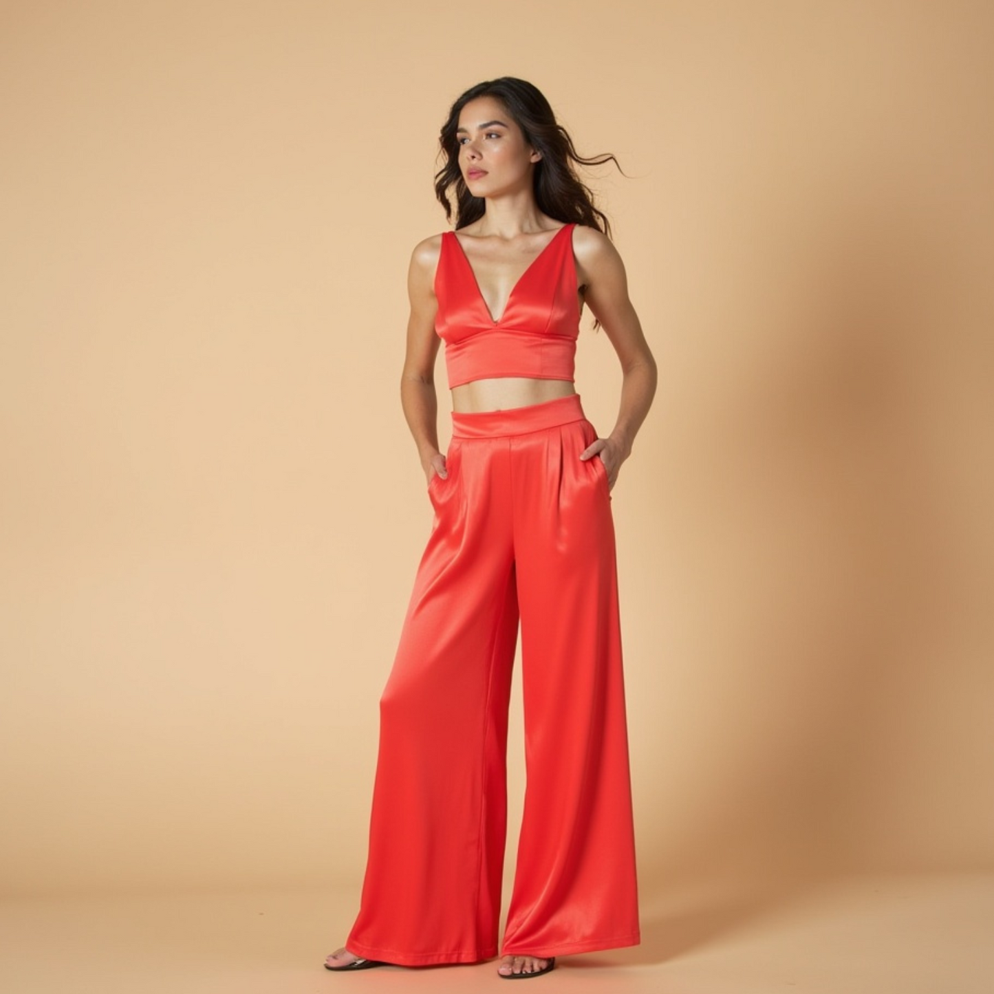 Crop Bustier Top "LAVA" - Schwarz GOOD GIRL BAD HABITS