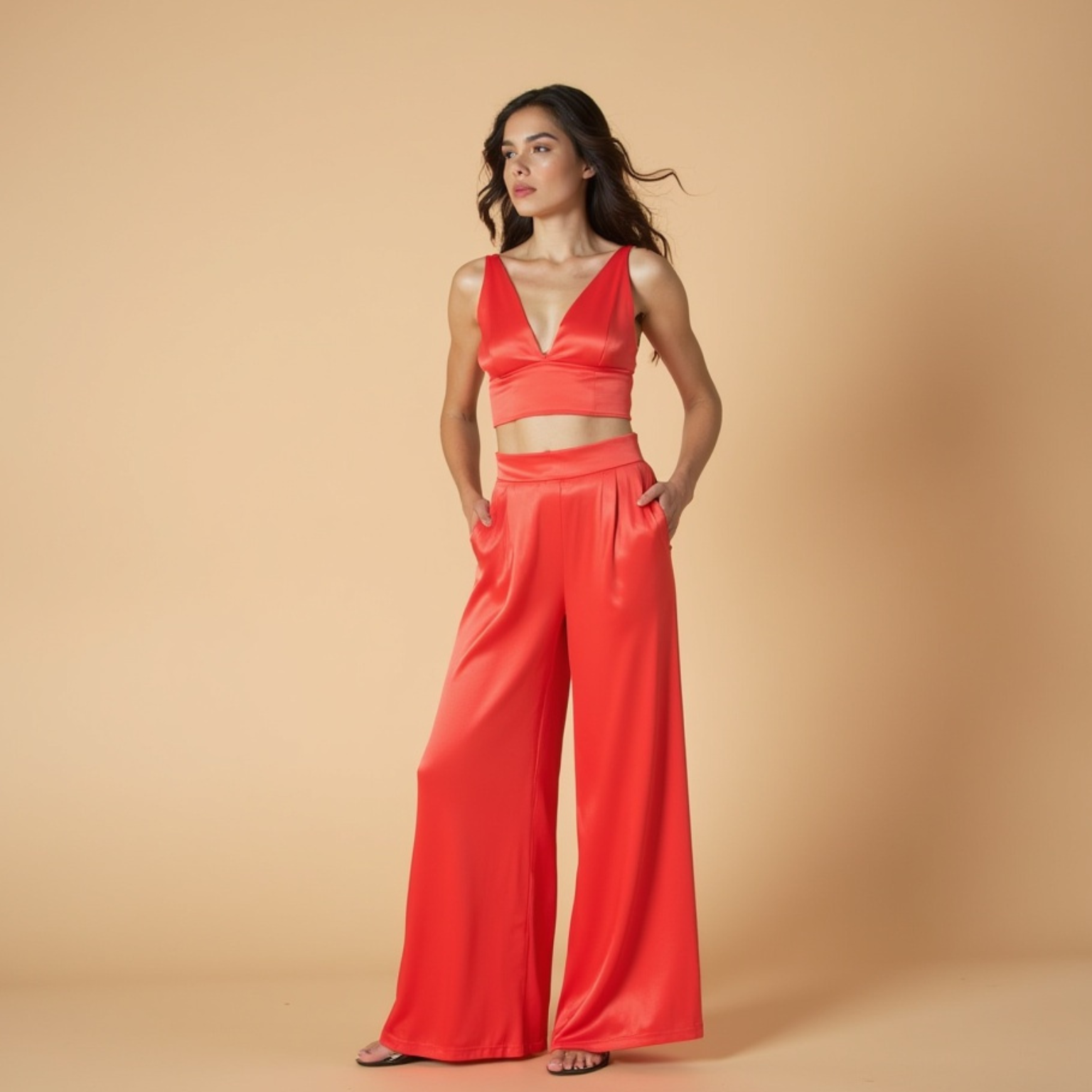 Crop Bustier Top "LAVA" - Schwarz GOOD GIRL BAD HABITS