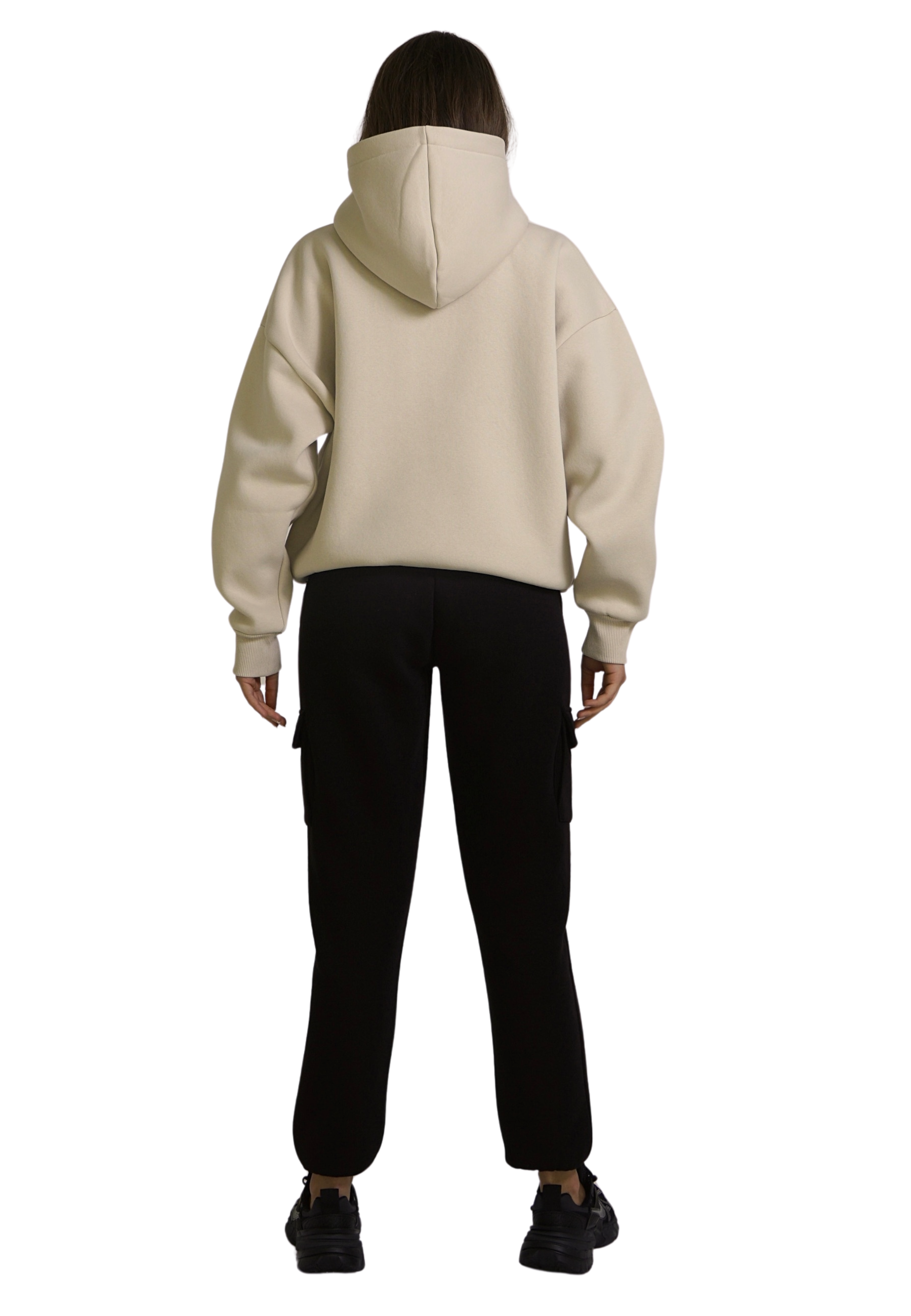 KRYMMY Hoodie Beige GOOD GIRL BAD HABITS