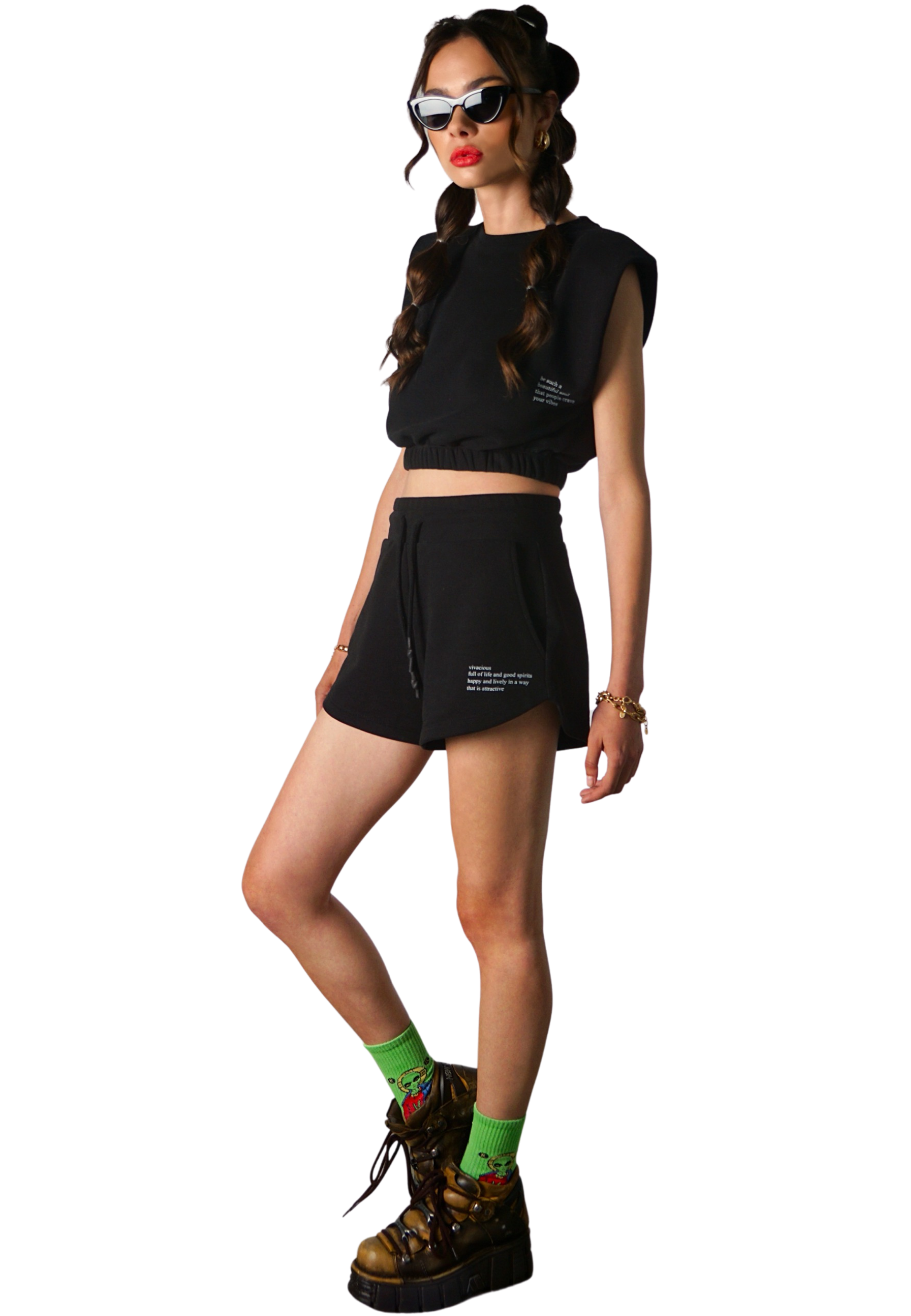 SOPHIA Shorts Schwarz GOOD GIRL BAD HABITS