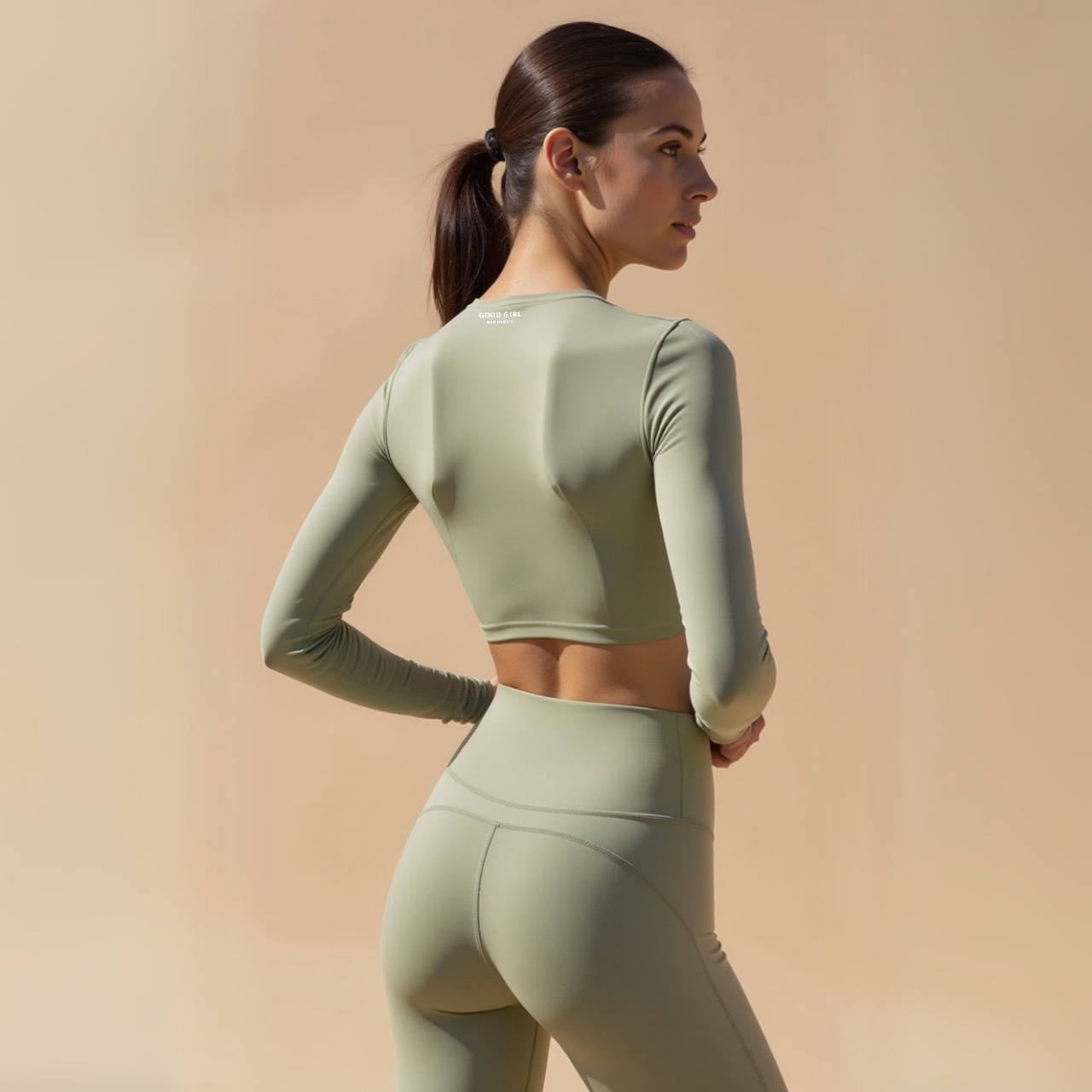 High-Waist Leggings – "BAD GIRLS GO TO PARIS" GOOD GIRL BAD HABITS
