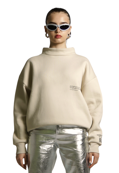 KRYMMY Hoodie Beige GOOD GIRL BAD HABITS