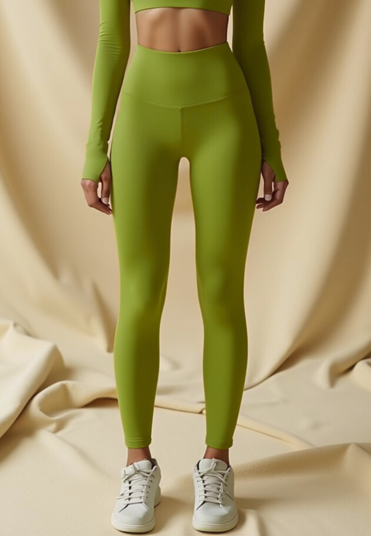 Leggings "BAD HABITS" Green GOOD GIRL BAD HABITS