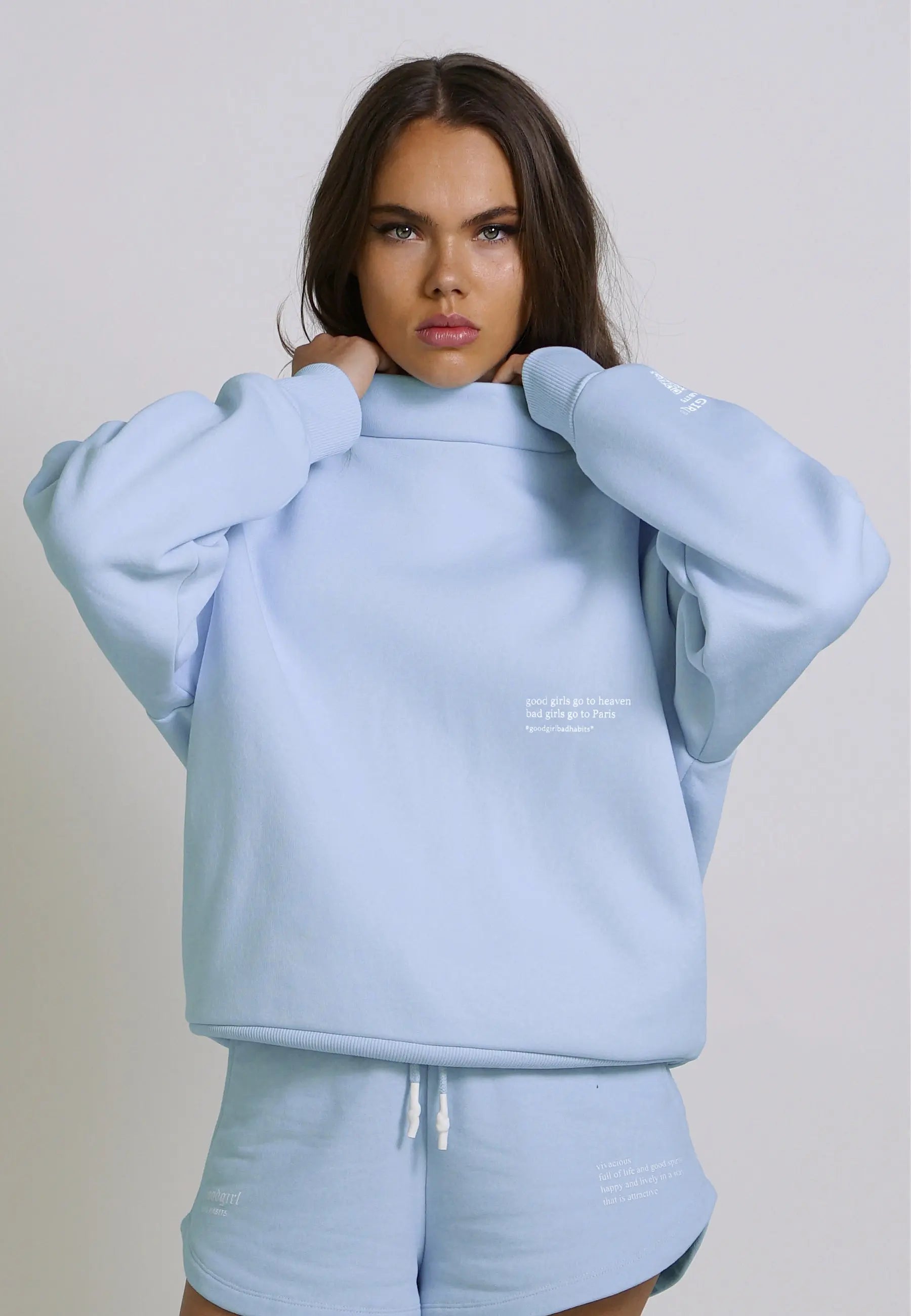 KRYMMY Hoodie Hellblau