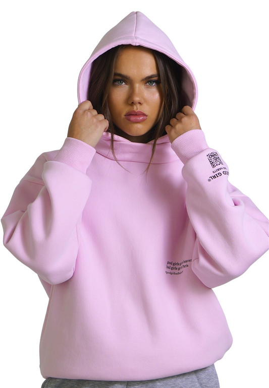 KRYMMY Hoodie Pink GOOD GIRL BAD HABITS