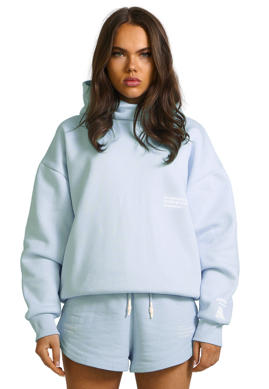 KRYMMY  Hoodie Hellblau GOOD GIRL BAD HABITS