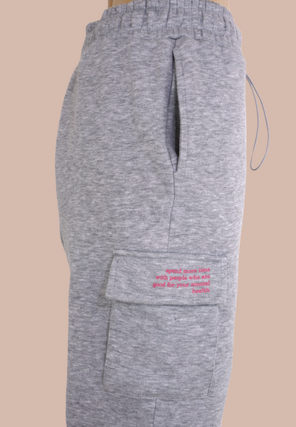 SONA Cargo Joggers White