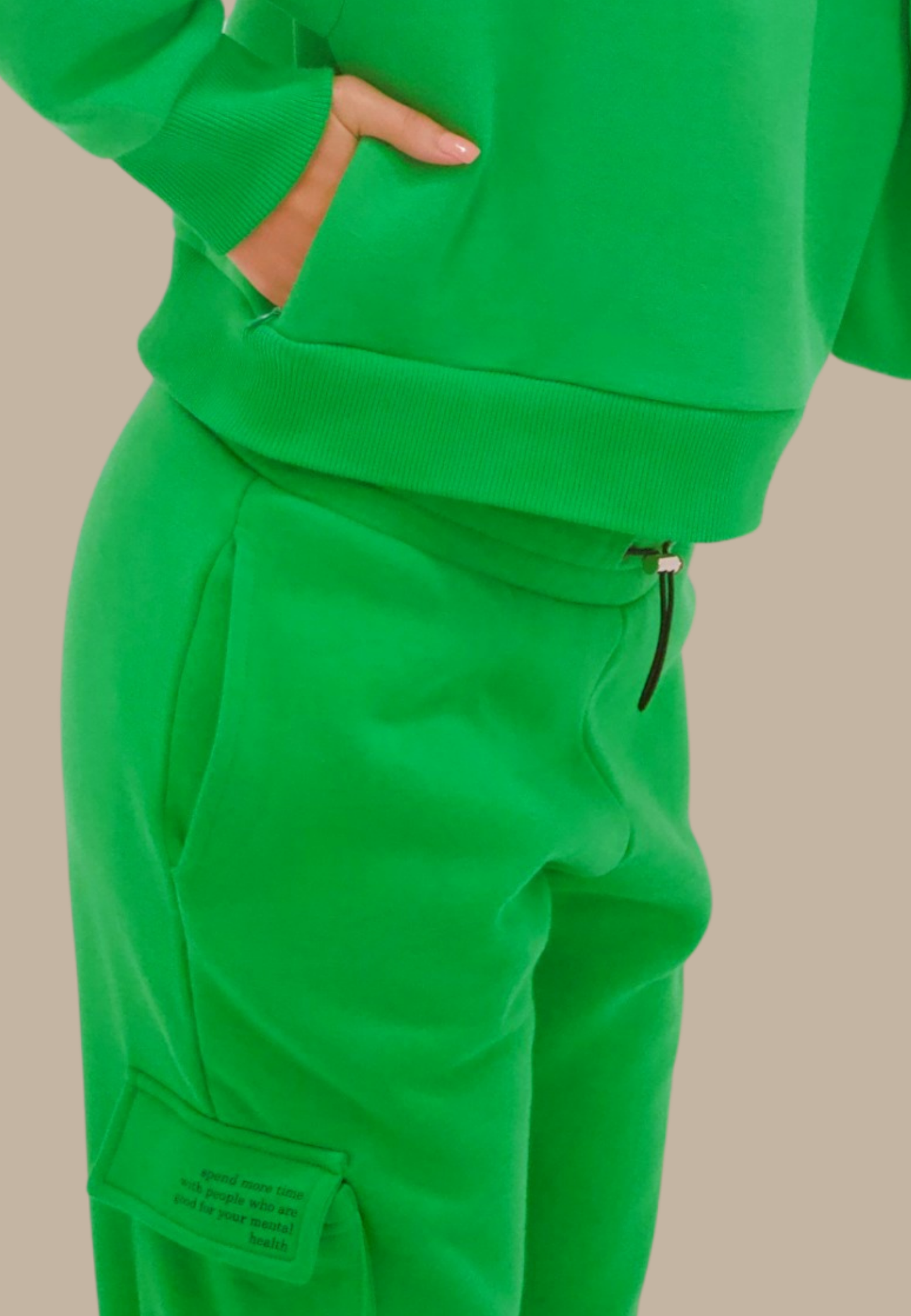Crop Hoodie "TWENTY YEARS FROM NOW" - Weiss