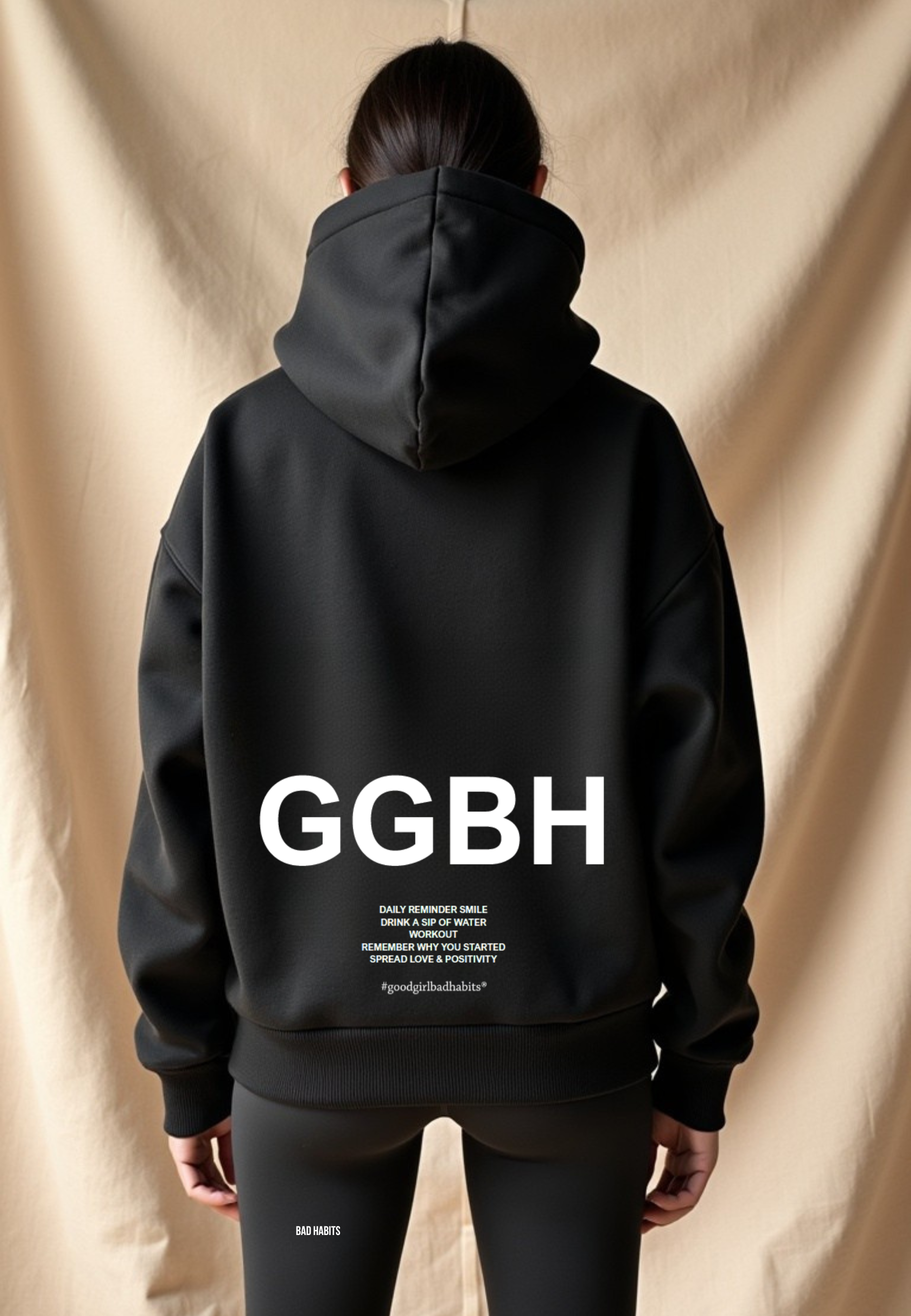 Hoodie mit Reißverschluss "Look Mom" -  Mint GOOD GIRL BAD HABITS